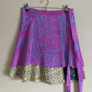 Reversible Fuchsia Mini Skirt